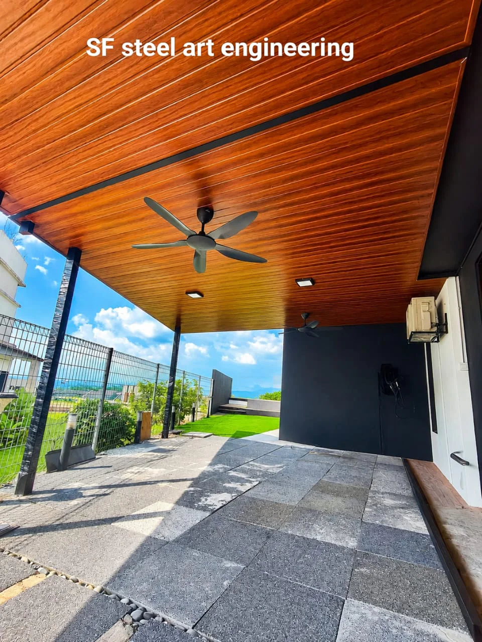 Selepas pemasangan awning projek B