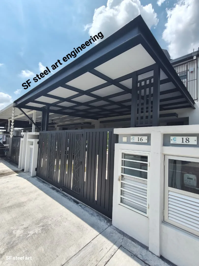 Pemasangan awning SF Steel Art Engineering